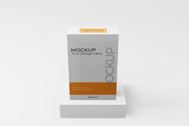 Коробка-макет для продукта под названием mockup.