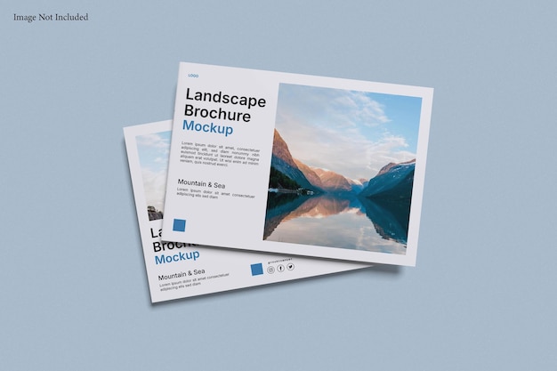 Mockup broszury krajobrazowej