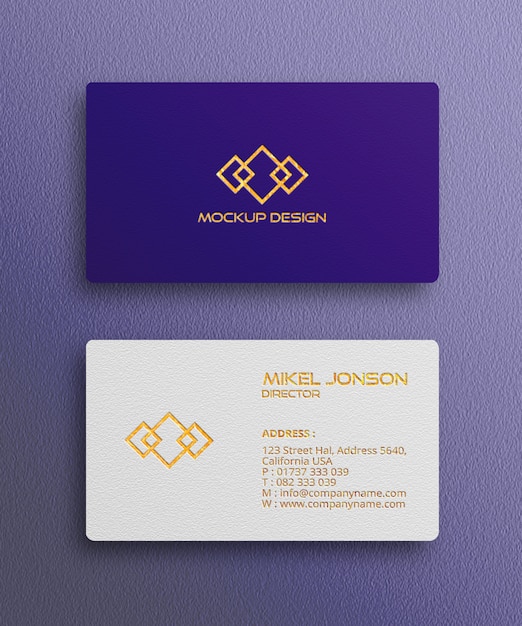 Mockup for business card and logo