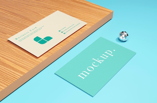 Mockup business card template