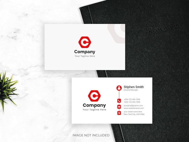 Mockup of business card