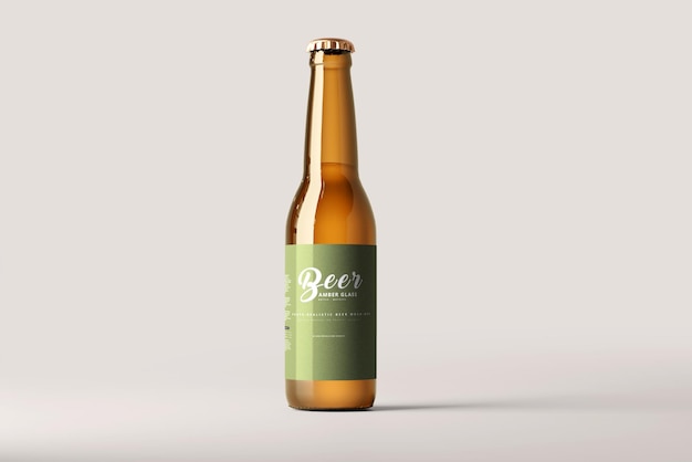 Mockup butelki piwa