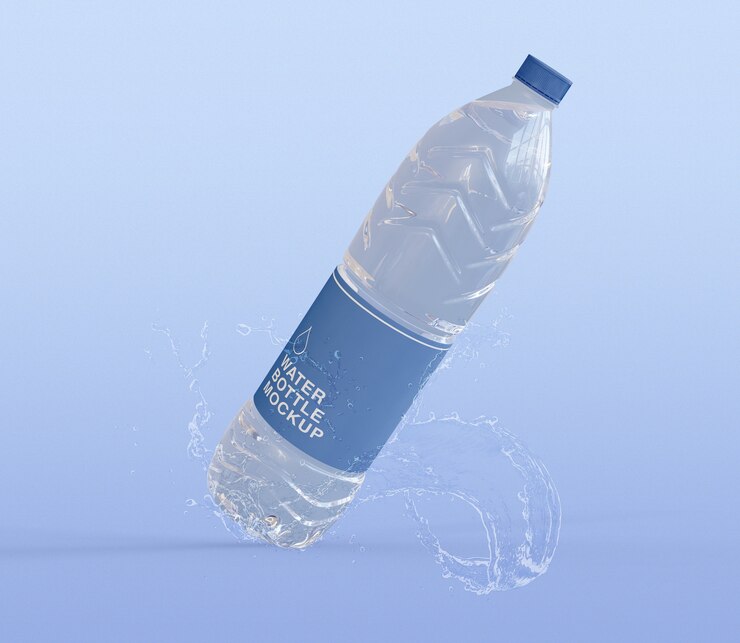 PSD mockup butelki wody