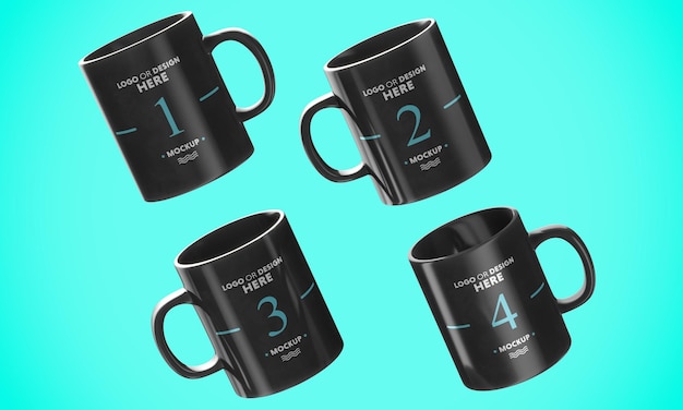 Mockup for ceramic coffee mug