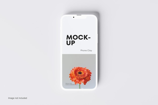 PSD mockup clay pro dla smartfonów