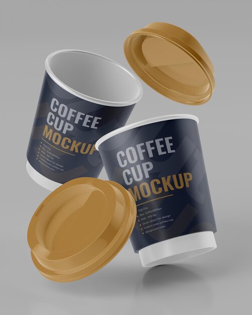 PSD mockup coffee cup for branding psd