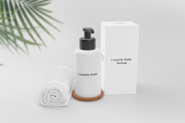 PSD mockup cosmetic bottle