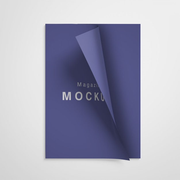 Mockup per la copertina di una rivista