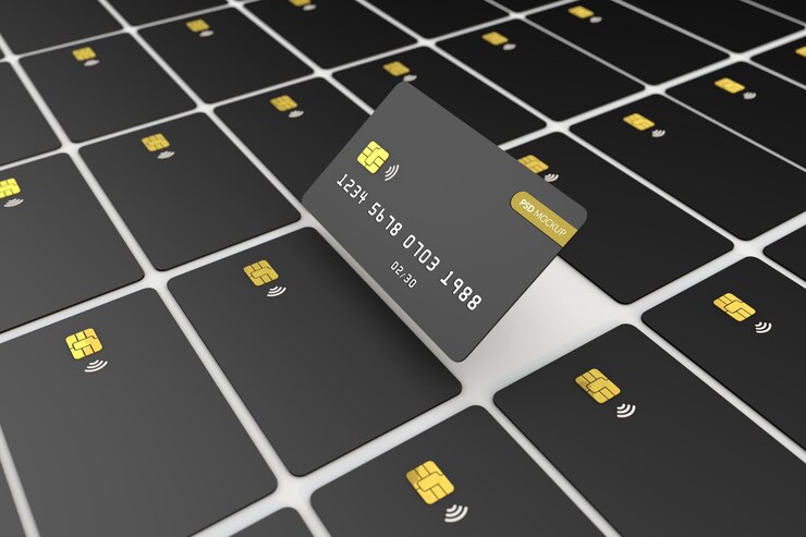 Mockup credit card finance indstry