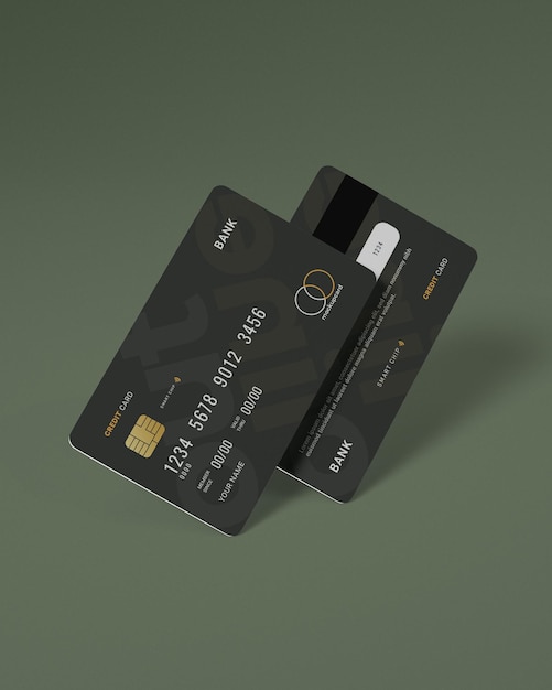 PSD mockup creditcard voor branding psd