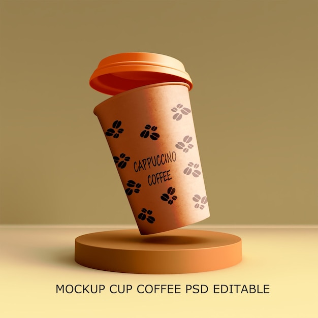 モックアップカップコーヒーpsd