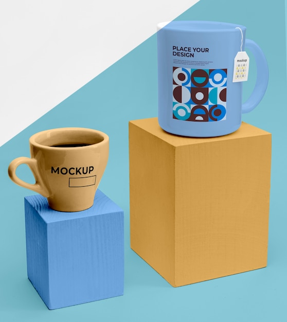 PSD mockup cups of tea