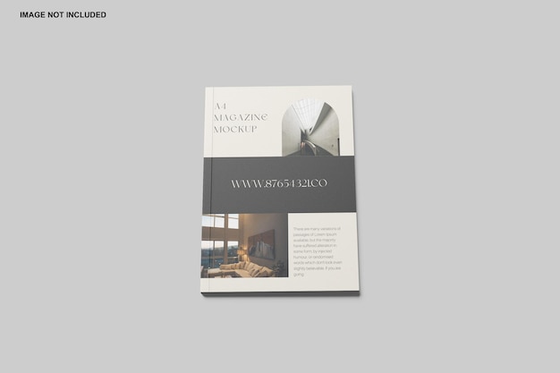 Mockup czasopisma A4