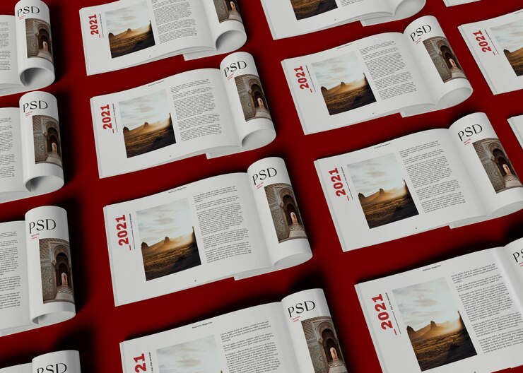 PSD mockup czasopisma
