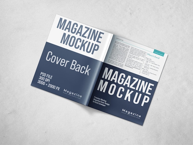 Mockup czasopisma
