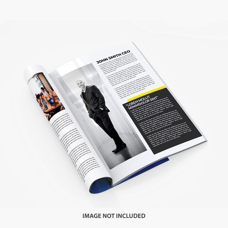 PSD mockup czasopisma