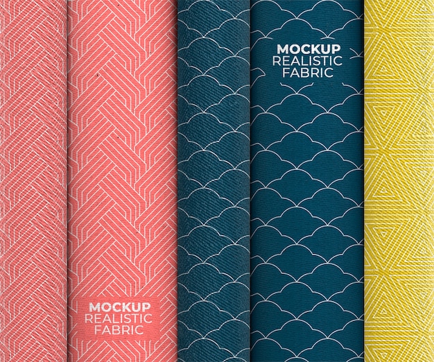 Mockup-design för textilmönster