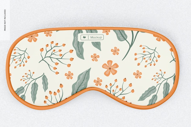 Mockup di maschera per dormire, vista frontale