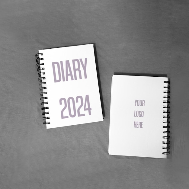 PSD mockup diary 2024