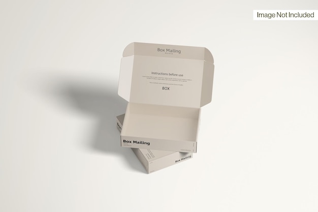 Mockup dwóch skrzynek pocztowych z przodu