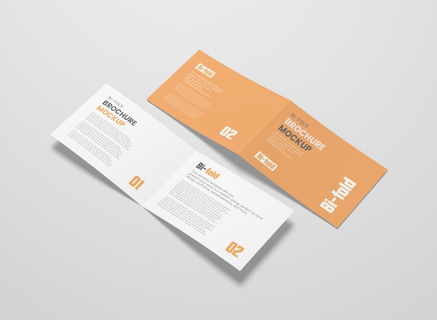 Mockup dwukrotnej broszury