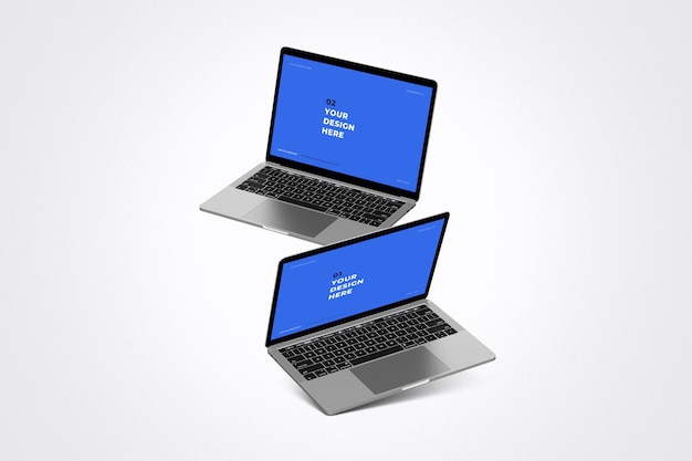 PSD mockup ekranu laptopa