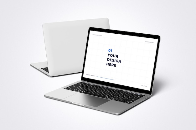 PSD mockup ekranu laptopa