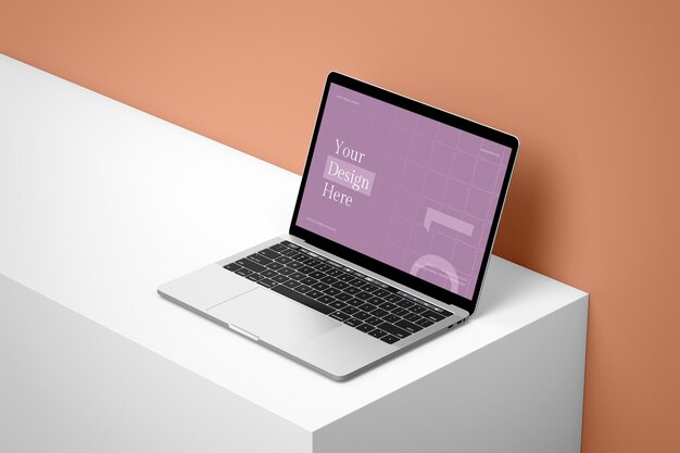 PSD mockup ekranu laptopa