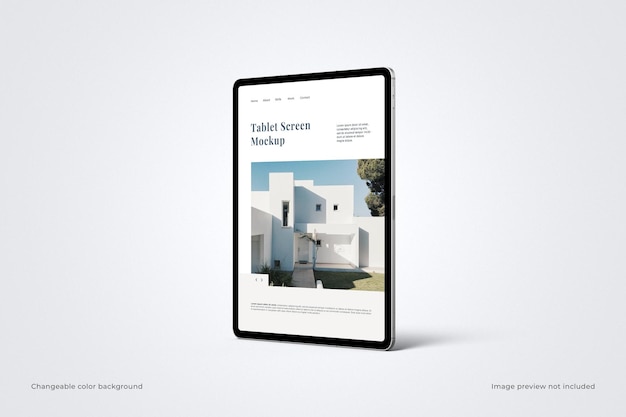 PSD mockup ekranu tabletu