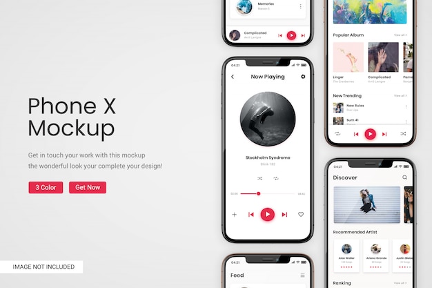 Mockup ekranu telefonu
