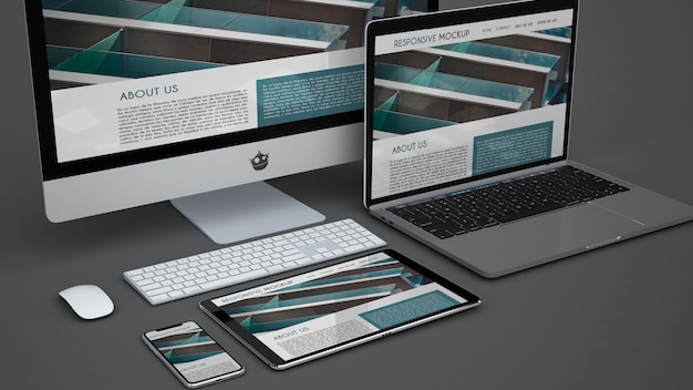 PSD mockup of electronic devices