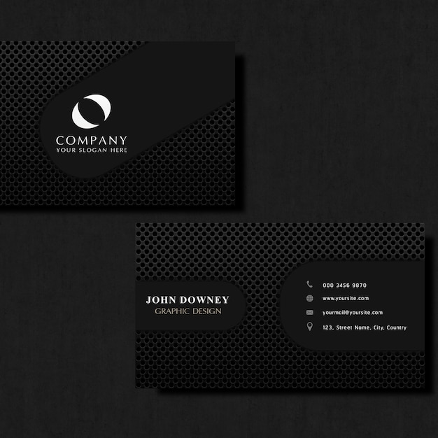 mockup of elegant business cards