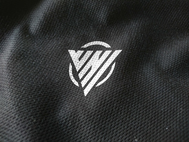 Mockup fabric logo