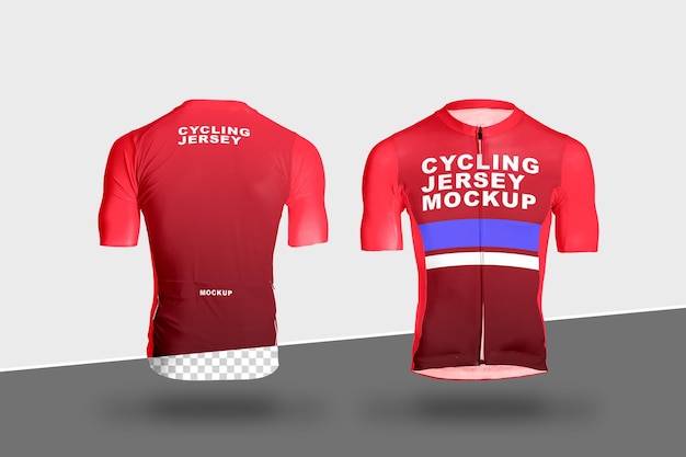 Mockup fietsshirt jersey