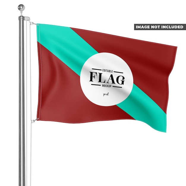 PSD mockup flagi
