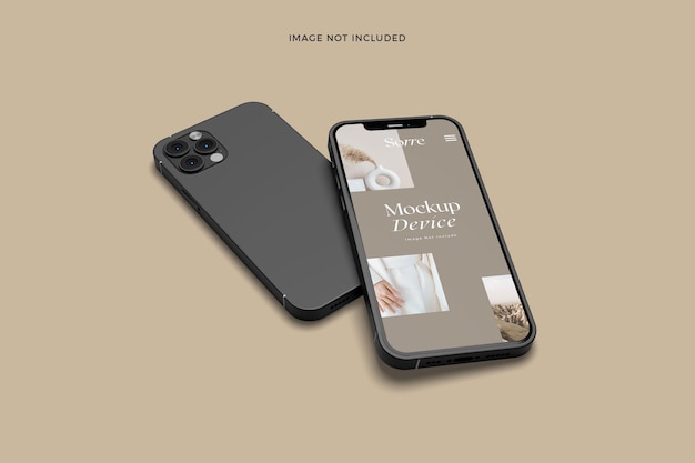 PSD mockup della schermata dell'app mobile per dispositivi smartphone