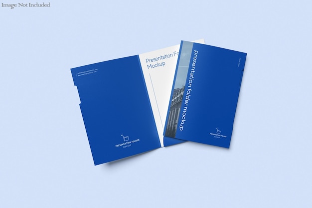 Mockup folderu prezentacji
