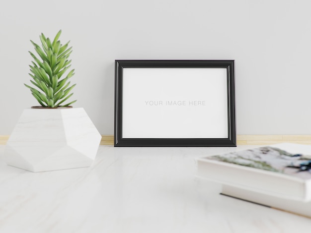 PSD mockup frame a5 horizontaal