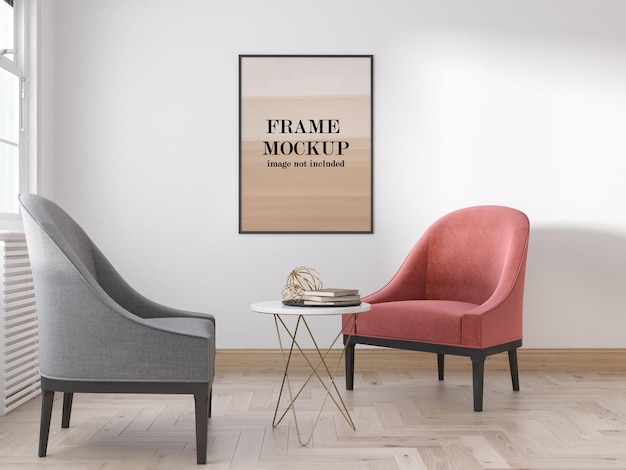 Mockup frame design rendering