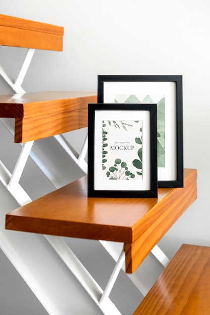 PSD mockup-frames op trappen