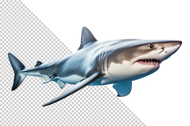 Mockup of a great white shark