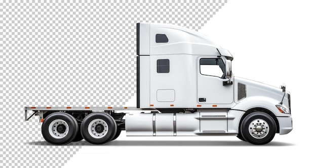 PSD mockup of the head of a white american truck