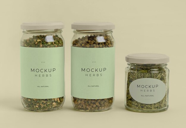 PSD mockup herbs