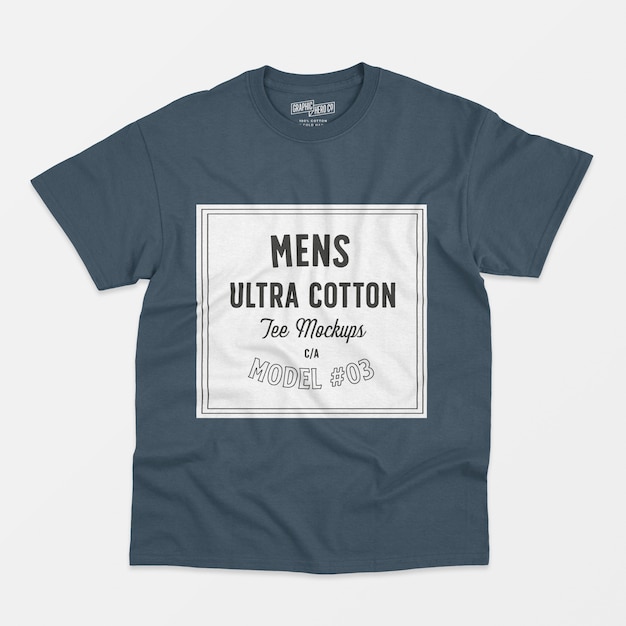 Mockup heren ultra katoen T-shirt 03