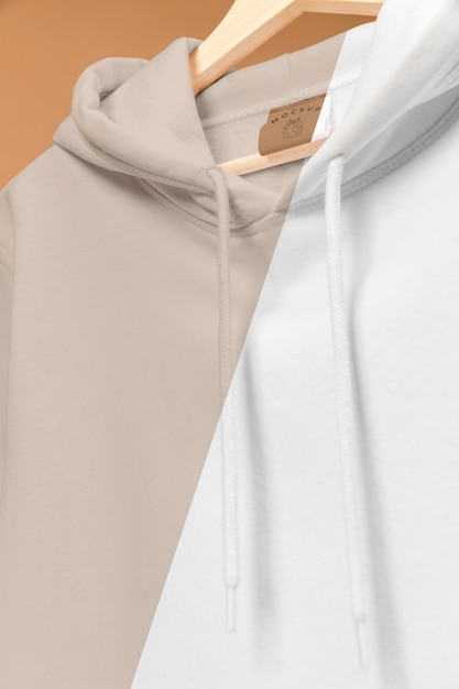 PSD mockup hoodie close up