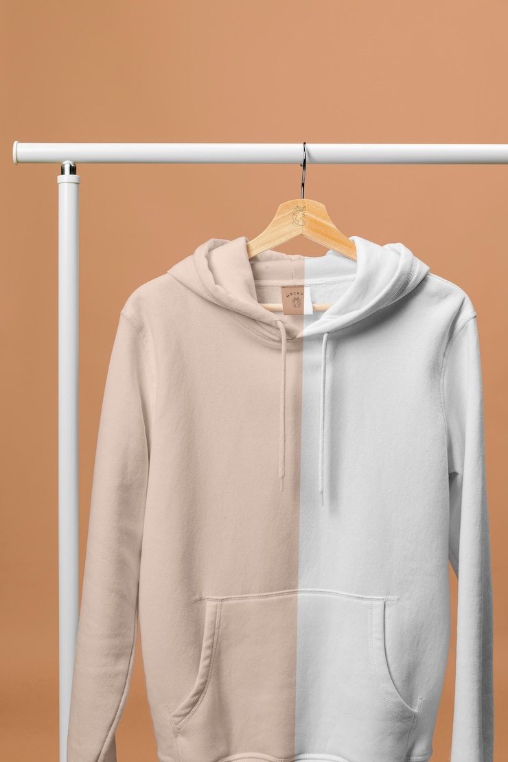 PSD mockup hoodie close up