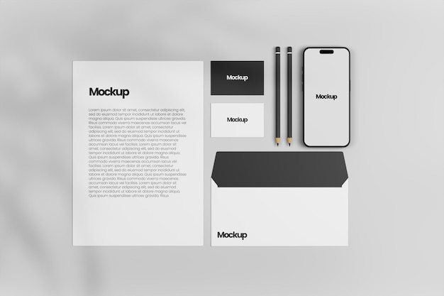 PSD mockup di marchio di identità