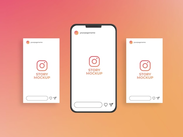 Mockup Instagram-verhalen