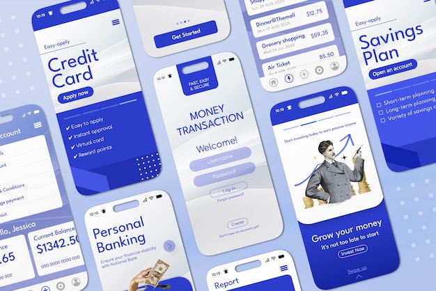 Mockup interfejsu telefonu psd