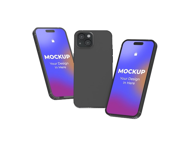 PSD mockup iphone'a 15